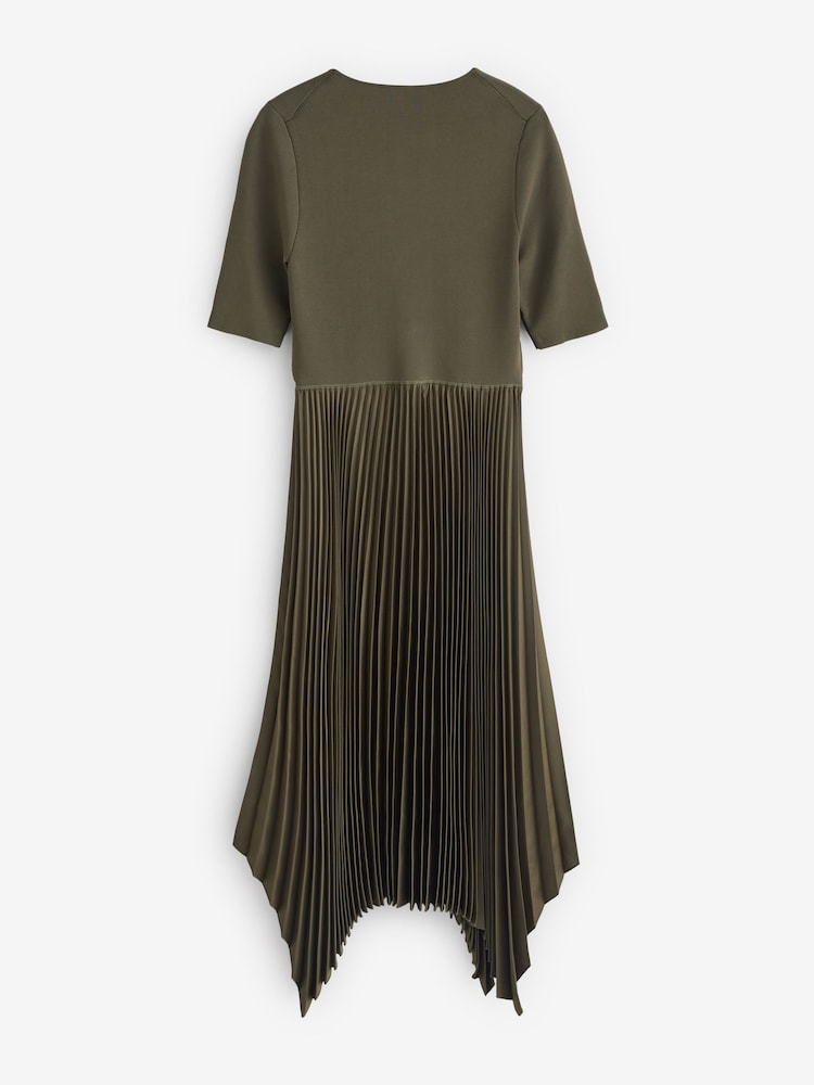 Joseph Green Darno Knit Plisse Midi Dress - Image 2 of 2