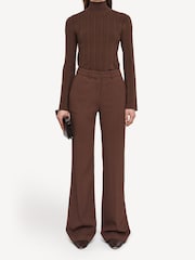 Joseph Brown Morissey Comfort Wide Leg Trousers - Image 3 of 6