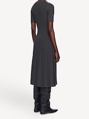Joseph Grey Merino Rib Midi Dress - Image 2 of 7