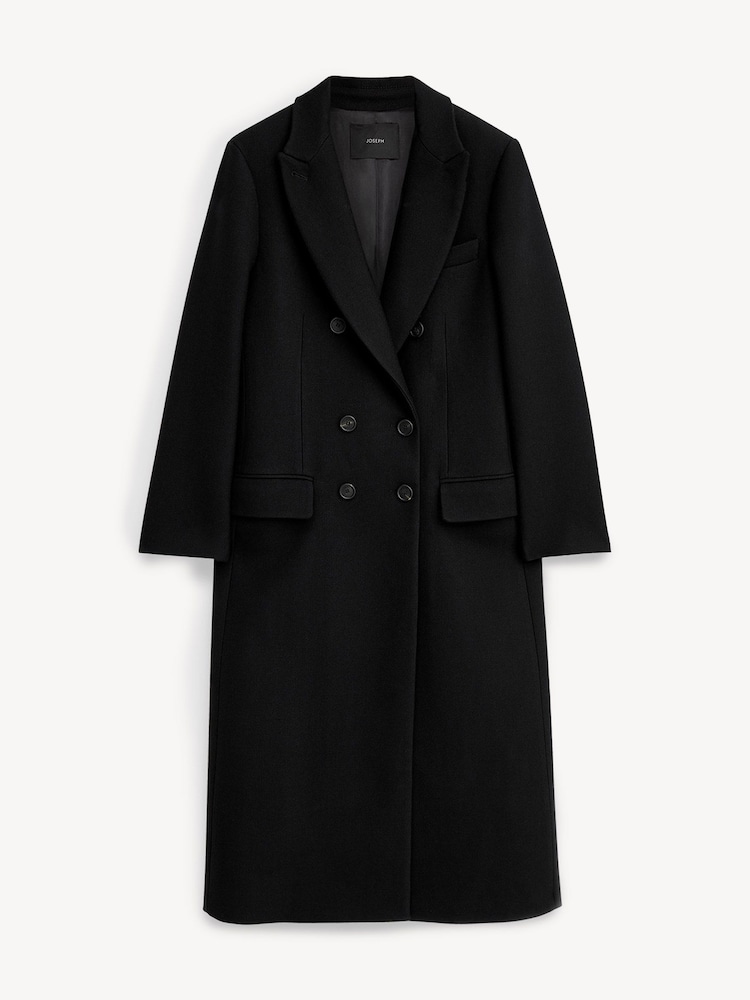Joseph Black Liberte Heritage Wool Coat - Image 6 of 6
