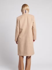 U.S. Polo Assn Brown U.S. Polo Assn. Womens Herringbone Double Breasted Coat - Image 2 of 7