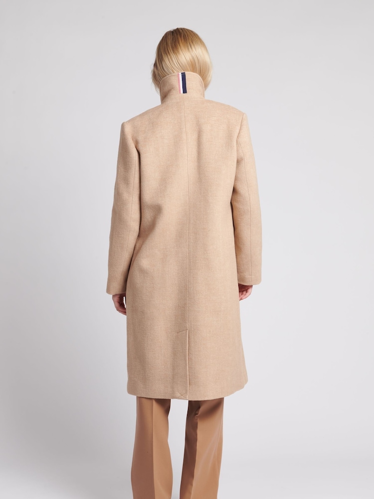 U.S. Polo Assn Brown U.S. Polo Assn. Womens Herringbone Double Breasted Coat - Image 2 of 7