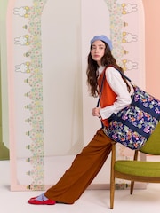 Cath Kidston Navy Botanical Miffy Overnight Bag - Image 4 of 13
