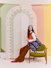 Cath Kidston Navy Botanical Miffy Overnight Bag - Image 6 of 13