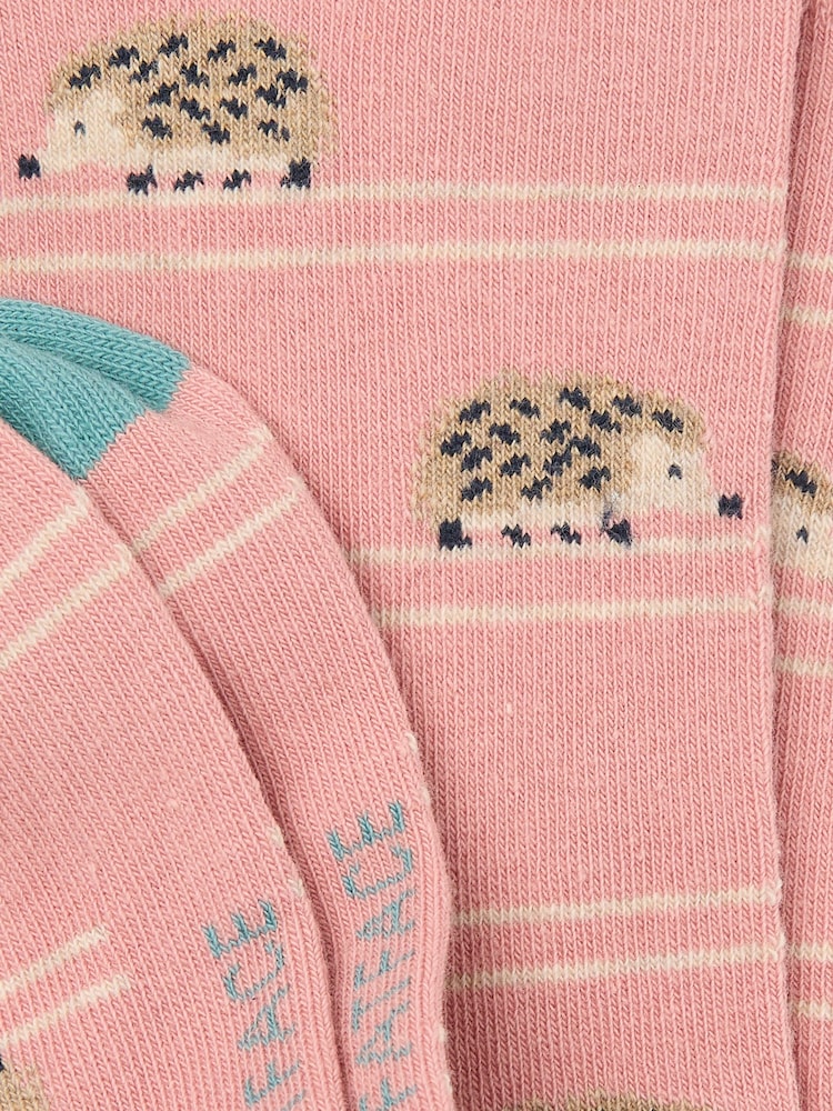 FatFace Pink Hedgehog Socks - Image 2 of 2