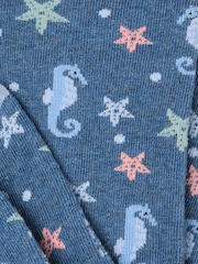 Blue Seahorse Socks - Image 2 of 2