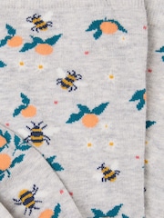 FatFace Grey Bee Socks - Image 2 of 2