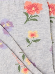 FatFace Grey Pansy Socks - Image 2 of 2