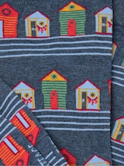 FatFace Blue Beach Hut Socks - Image 2 of 2