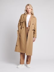 Naturalny - Damski trencz U.s. Polo Assn. w 100% z bawełny - Image 5 of 17