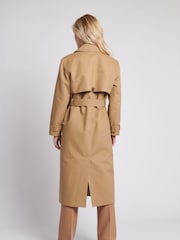 Naturalny - Damski trencz U.s. Polo Assn. w 100% z bawełny - Image 6 of 17