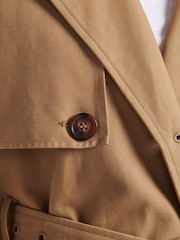 Naturalny - Damski trencz U.s. Polo Assn. w 100% z bawełny - Image 9 of 17