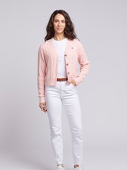 Белый - US Polo Assn. Женская футболка из 100% хлопка с круглым вырезом и двумя лошадками - Изображение 3 из 4
