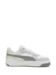 Puma White Womens Carina Street Sneakers - Image 2 of 7