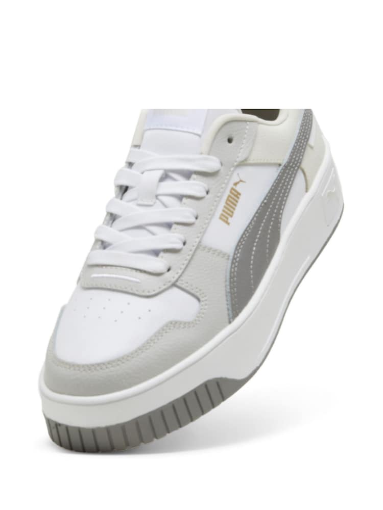 Puma White Womens Carina Street Sneakers - Image 7 of 7