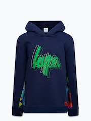 Hype. Boys Blue Graffiti Boxy Hoodies - Image 1 of 4