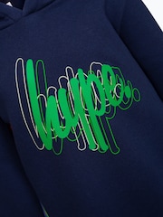 Hype. Boys Blue Graffiti Boxy Hoodies - Image 3 of 4