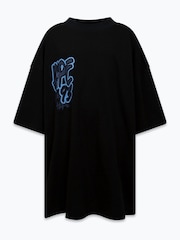 Hype. Boys Graffiti Boxy 100% Cotton White T-Shirt - Image 1 of 4