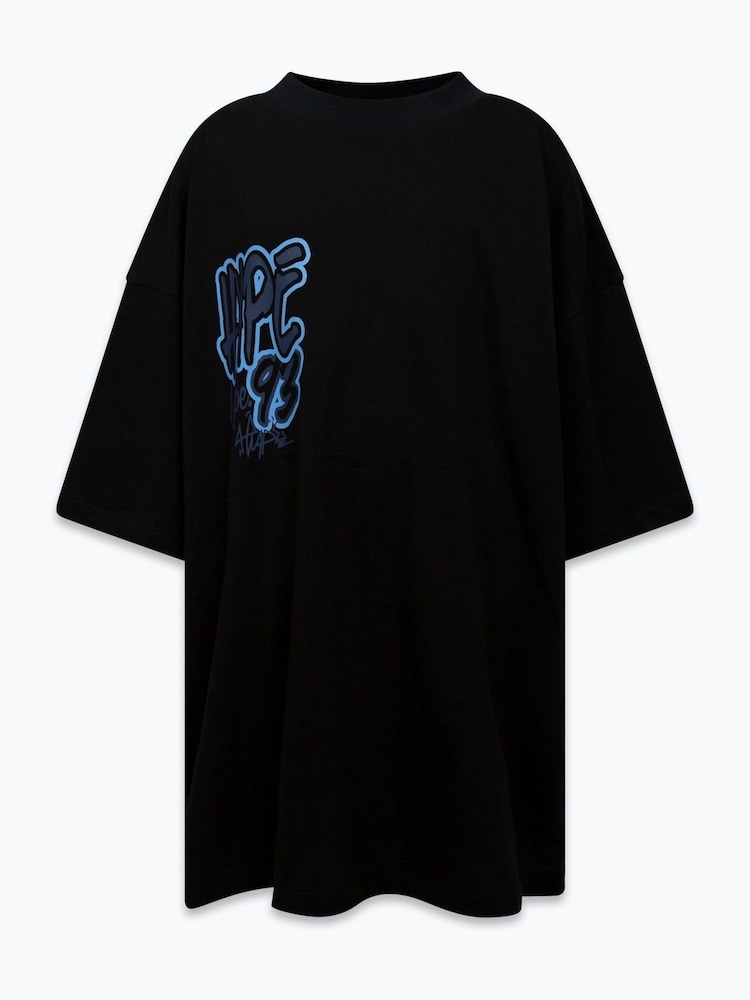Hype. Boys Graffiti Boxy 100% Cotton White T-Shirt - Image 1 of 4