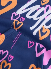 Hype. Girls Blue Heart Drips Hoodie - Image 3 of 3