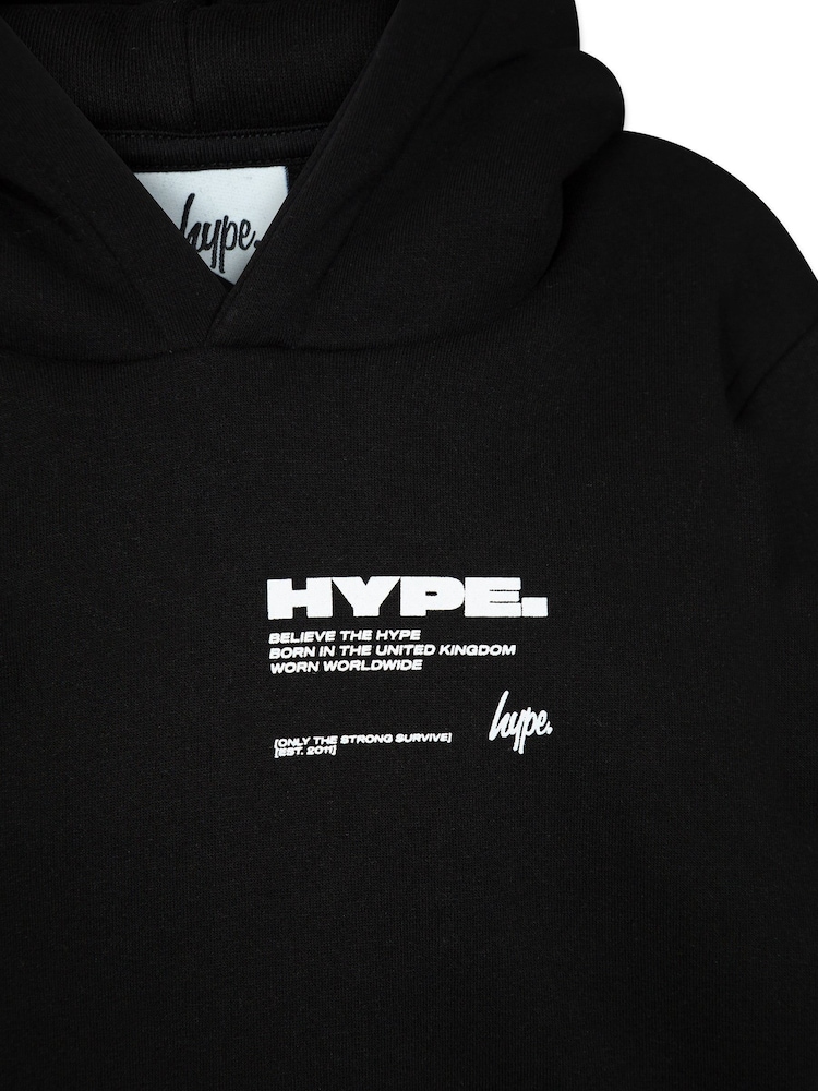 Hype. Kids Block Black Hoodie - Image 3 of 4