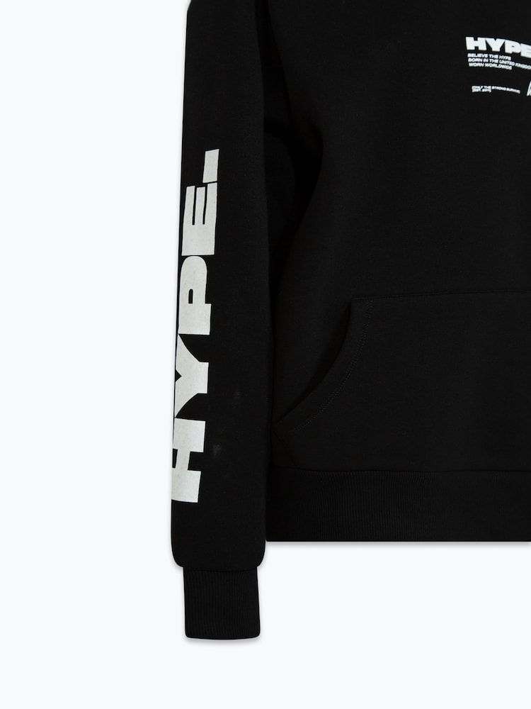 Hype. Kids Block Black Hoodie - Image 4 of 4