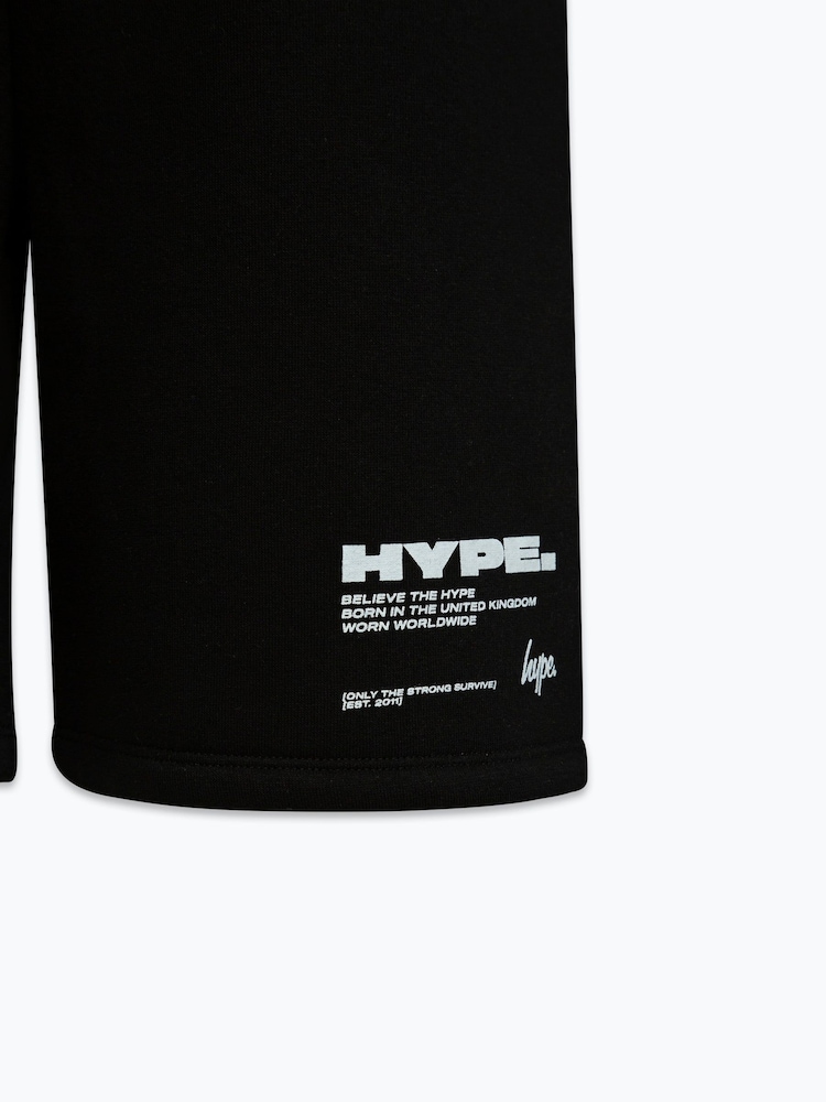 Hype. Kids Block Black Shorts - Image 3 of 4