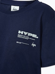 Hype. Синяя футболка для мальчиков из 100% хлопка - Изображение 3 из 3