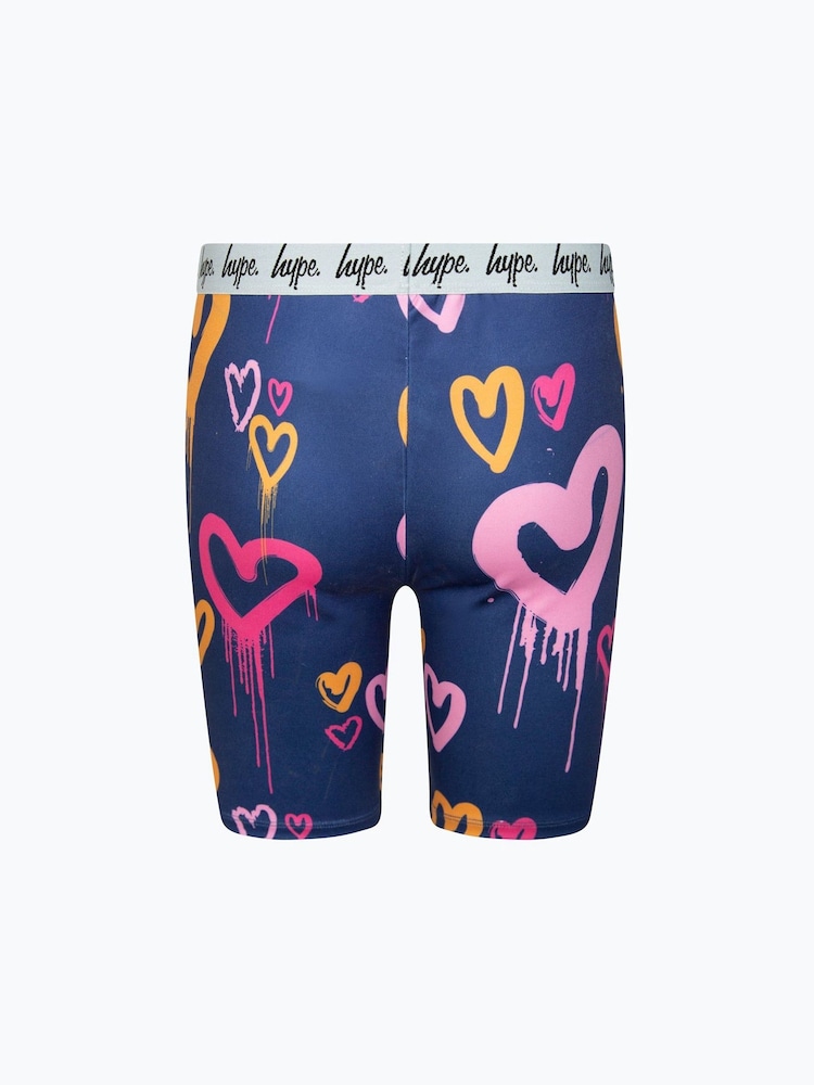 Hype. Синие шорты для девочек с логотипом - Image 2 of 3