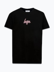 Hype. Girls Fairy Forest 100% Cotton Black T-Shirt - Image 1 of 4