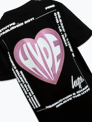 Hype. Girls Fairy Forest 100% Cotton Black T-Shirt - Image 4 of 4