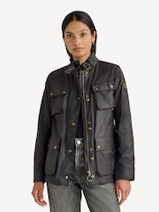 Belstaff Black Wax Cotton Trialmaster Jacket - Image 1 of 7