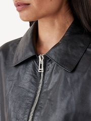 Belstaff Black Copper Leather Jacket - Image 10 of 12