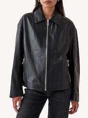 Belstaff Black Copper Leather Jacket - Image 8 of 12