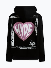 Hype. Girls Heart Black Hoodies - Image 2 of 4