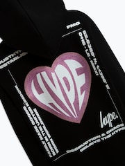 Hype. Girls Heart Black Hoodies - Image 4 of 4