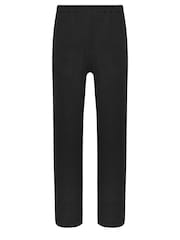 PixieGirl Petite Black Bonded Wide Leg 100% Cotton Trousers - Image 5 of 5