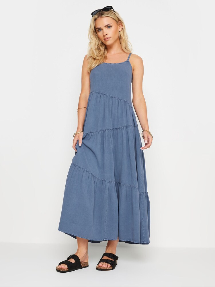 PixieGirl Petite Asymmetrisches Maxikleid mit Stufen - Bild 2 von 5