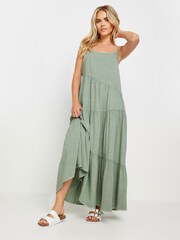 PixieGirl Petite Asymmetrisches Maxikleid mit Stufen - Bild 1 von 5