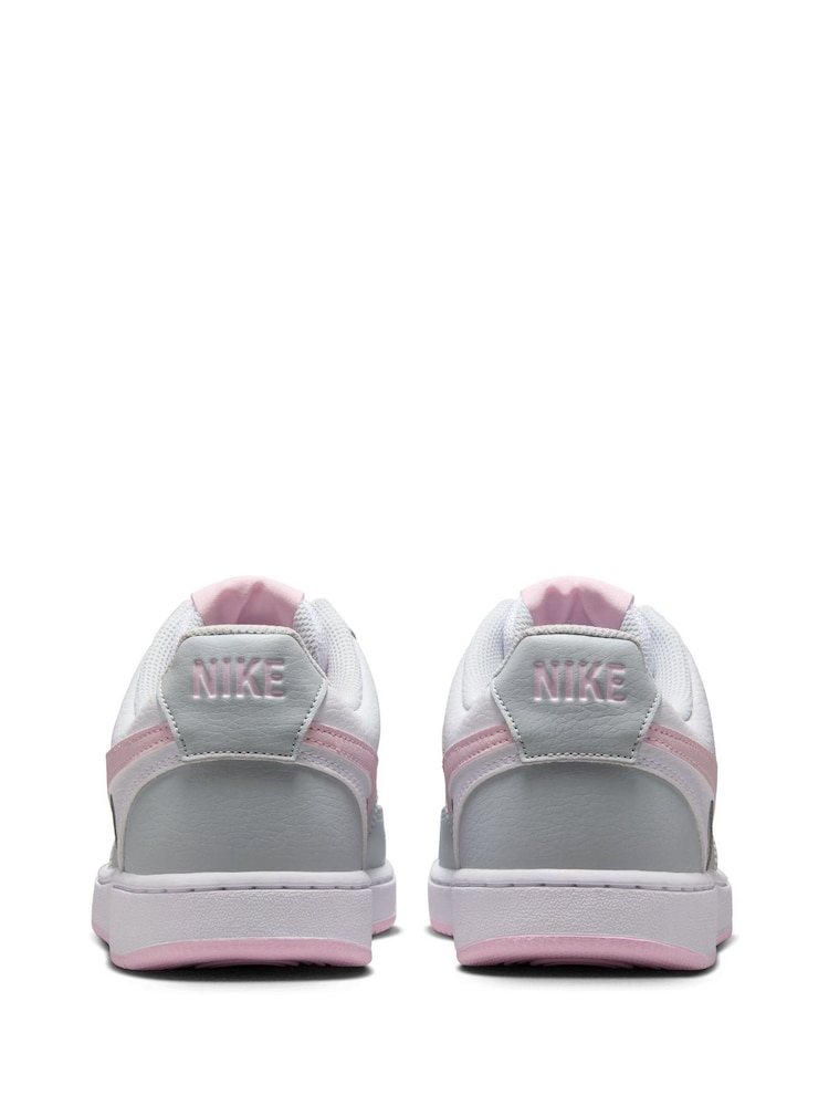 Grijs/roze/wit - Nike Court Vision lage sneakers - Image 7 of 10