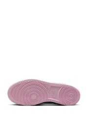 Nike Grey/Pink/White Court Vision Low Trainers - Image 8 of 10