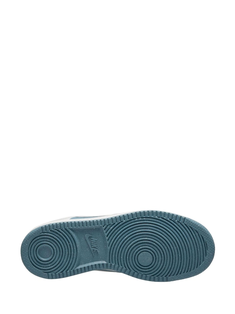 Nike Blue/White Court Vision Low Trainers - Image 4 of 4