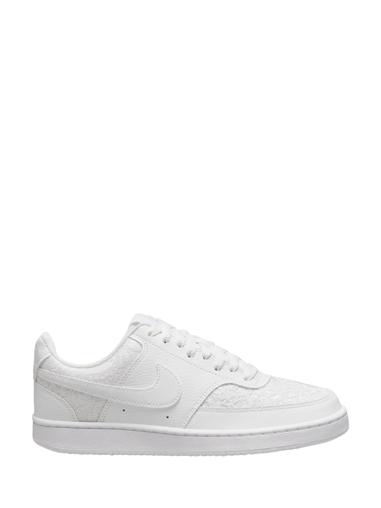 Nike White Court Vision Low Trainers - Image 1 of 4