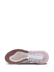 Nike White Pink Air Max 270 Trainers - Image 5 of 9