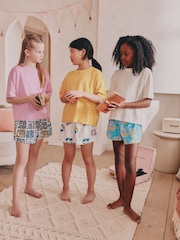 Ecru/Pink Pyjamas 3 Pack (3-16yrs) - Image 1 of 6