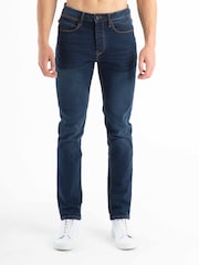 Luke 1977 Fast Fit Blue Freddy Raw Stretch Jeans - Image 1 of 7