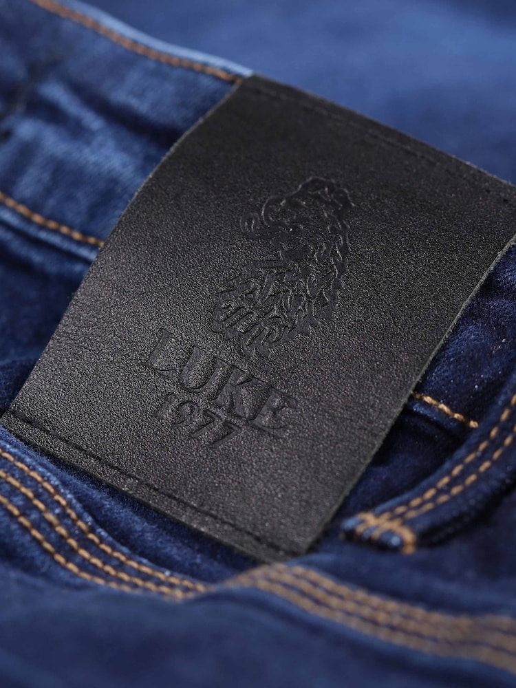 Luke 1977 Fast Fit Blue Freddy Raw Stretch Jeans - Image 7 of 7