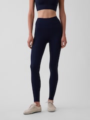 Gap Navy Fit Smooth High Rise Leggings - Image 1 of 5