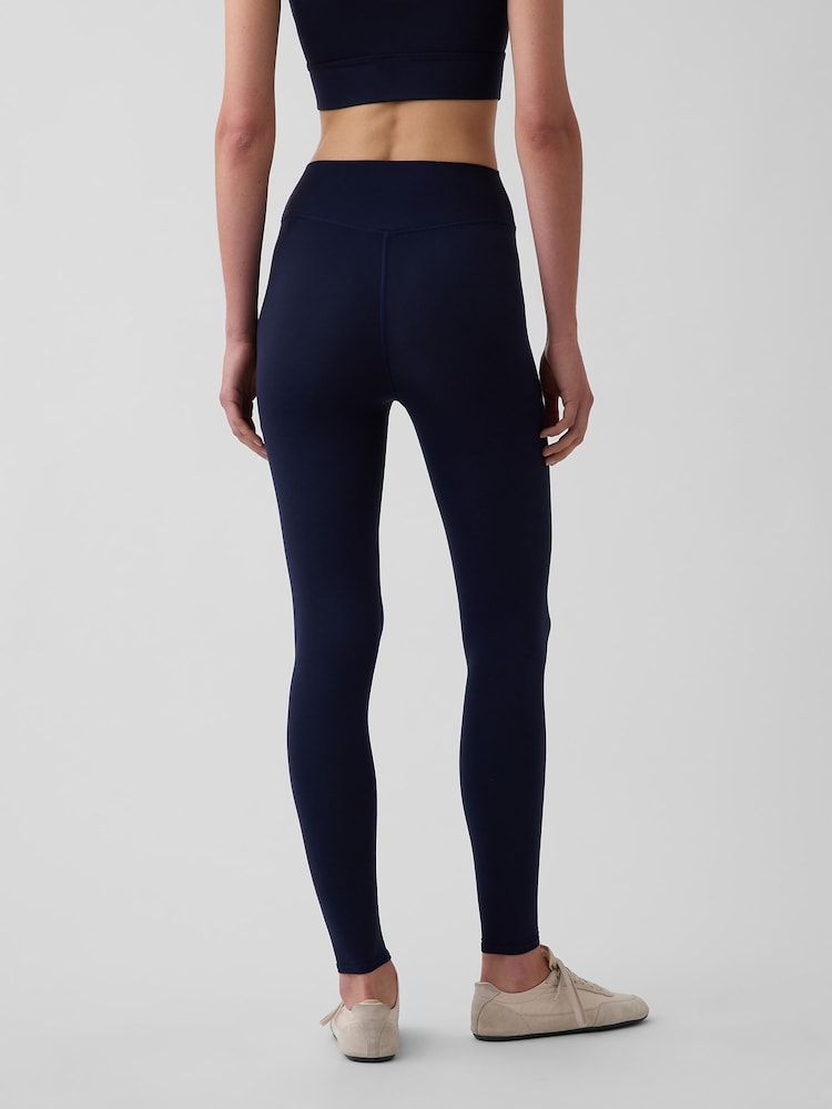 Gap Navy Fit Smooth High Rise Leggings - Image 2 of 5 Gap Navy Fit Smooth High Rise Leggings - Image 2 of 5