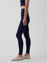 Gap Navy Fit Smooth High Rise Leggings - Image 3 of 5